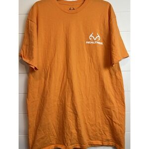 Men's‎ Realtree Orange Tshirt Sz XL (46-48) Back Graphic